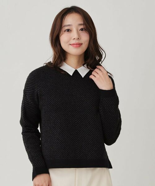 COUP DE CHANCE / クードシャンス ニット・セーター | 【手洗い可】ジャガートニットトップス | 詳細1