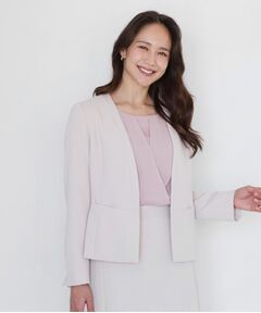 COUP DE CHANCE / クードシャンス ノーカラージャケット | 【手洗い可／日本製／伸縮性／スーツ可】カラーレスジャケット