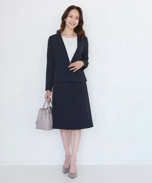 COUP DE CHANCE / クードシャンス ノーカラージャケット | 【手洗い可／日本製／伸縮性／スーツ可】カラーレスジャケット | 詳細10