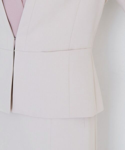 COUP DE CHANCE / クードシャンス ノーカラージャケット | 【手洗い可／日本製／伸縮性／スーツ可】カラーレスジャケット | 詳細21