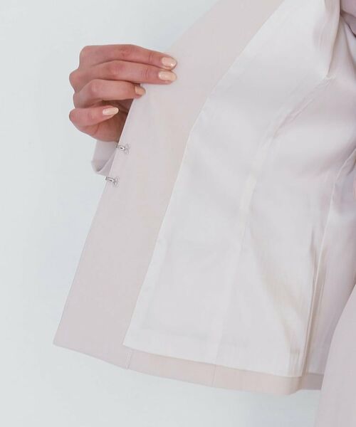 COUP DE CHANCE / クードシャンス ノーカラージャケット | 【手洗い可／日本製／伸縮性／スーツ可】カラーレスジャケット | 詳細22