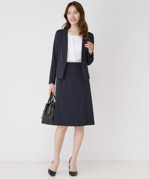 COUP DE CHANCE / クードシャンス ノーカラージャケット | 【手洗い可／日本製／伸縮性／スーツ可】カラーレスジャケット | 詳細28