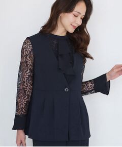 COUP DE CHANCE / クードシャンス ベスト | 【手洗い可／日本製／伸縮性／セットアップ可】カラーレスのジレ