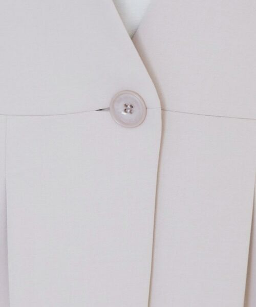 COUP DE CHANCE / クードシャンス ベスト | 【手洗い可/日本製/伸縮性/セットアップ可】カラーレスのジレ | 詳細8