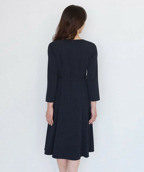 COUP DE CHANCE / クードシャンス ロング・マキシ丈ワンピース | 【手洗い可/日本製/伸縮性/セットアップ可】共地ベルト付フレアーワンピース | 詳細21