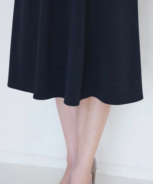 COUP DE CHANCE / クードシャンス ロング・マキシ丈ワンピース | 【手洗い可/日本製/伸縮性/セットアップ可】共地ベルト付フレアーワンピース | 詳細28