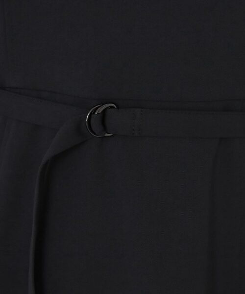 COUP DE CHANCE / クードシャンス ロング・マキシ丈ワンピース | 【手洗い可/日本製/伸縮性/セットアップ可】共地ベルト付フレアーワンピース | 詳細6