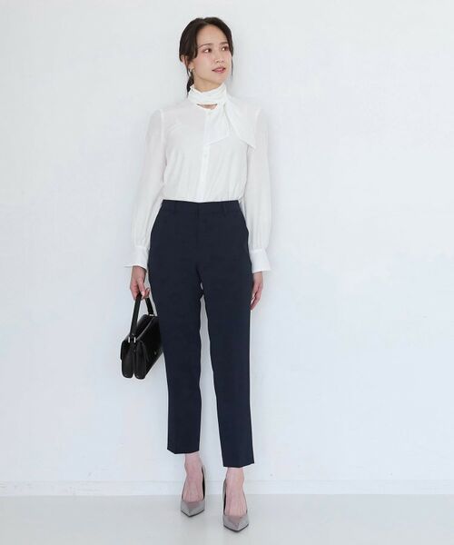 COUP DE CHANCE / クードシャンス パンツ | 【手洗い可/日本製/伸縮性/スーツ可】センタープレス入りテーパードパンツ | 詳細10