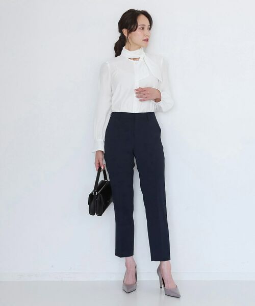 COUP DE CHANCE / クードシャンス パンツ | 【手洗い可/日本製/伸縮性/スーツ可】センタープレス入りテーパードパンツ | 詳細11