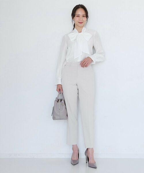 COUP DE CHANCE / クードシャンス パンツ | 【手洗い可/日本製/伸縮性/スーツ可】センタープレス入りテーパードパンツ | 詳細6