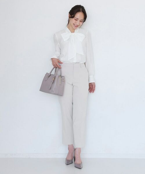 COUP DE CHANCE / クードシャンス パンツ | 【手洗い可/日本製/伸縮性/スーツ可】センタープレス入りテーパードパンツ | 詳細7