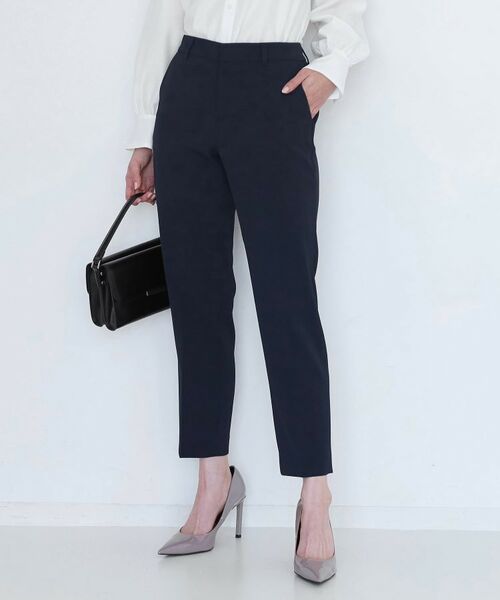 COUP DE CHANCE / クードシャンス パンツ | 【手洗い可/日本製/伸縮性/スーツ可】センタープレス入りテーパードパンツ | 詳細9