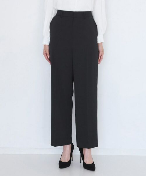 COUP DE CHANCE / クードシャンス パンツ | 【手洗い可/日本製/伸縮性/スーツ可】センタープレス入りストレートワイドパンツ | 詳細13