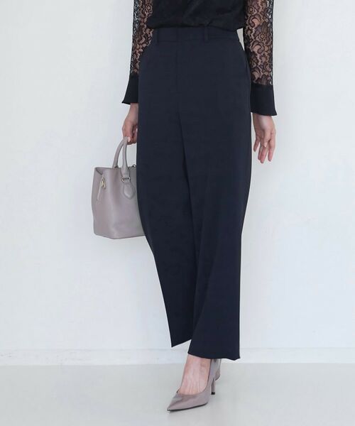 COUP DE CHANCE / クードシャンス パンツ | 【手洗い可/日本製/伸縮性/スーツ可】センタープレス入りストレートワイドパンツ | 詳細9