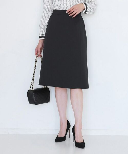 COUP DE CHANCE / クードシャンス ミニ・ひざ丈スカート | 【手洗い可／日本製／伸縮性／スーツ可】セミフレアースカート | 詳細1