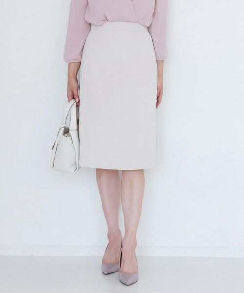 COUP DE CHANCE / クードシャンス ミニ・ひざ丈スカート | 【手洗い可／日本製／伸縮性／スーツ可】セミフレアースカート | 詳細5
