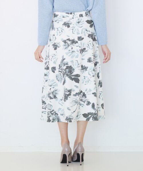 COUP DE CHANCE / クードシャンス スカート | 【手洗い可／日本製／ウエスト後ろゴム】フラワー柄フレアスカート | 詳細11