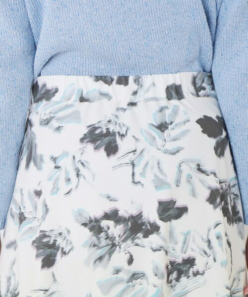 COUP DE CHANCE / クードシャンス スカート | 【手洗い可／日本製／ウエスト後ろゴム】フラワー柄フレアスカート | 詳細14