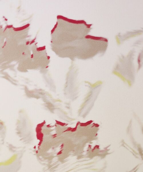 COUP DE CHANCE / クードシャンス スカート | 【手洗い可／日本製／ウエスト後ろゴム】フラワー柄フレアスカート | 詳細4