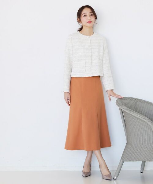 COUP DE CHANCE / クードシャンス スカート | 【手洗い可／日本製／ウエスト後ろゴム仕様】マーメイドシルエットのスカート | 詳細10