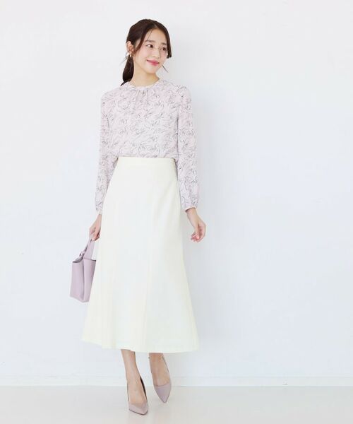 COUP DE CHANCE / クードシャンス スカート | 【手洗い可／日本製／ウエスト後ろゴム仕様】マーメイドシルエットのスカート | 詳細2