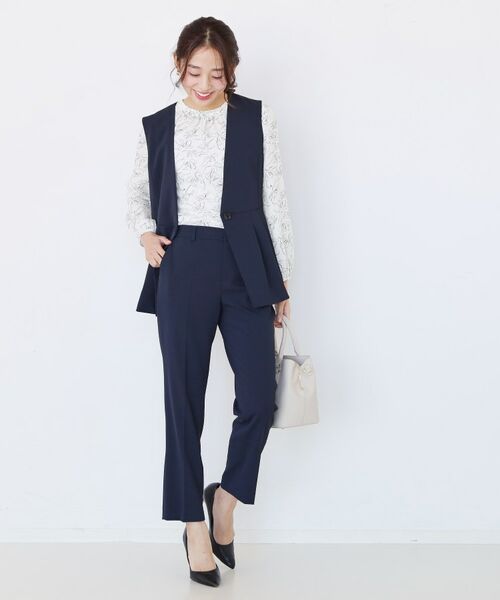 COUP DE CHANCE / クードシャンス シャツ・ブラウス | 【手洗い可／日本製／一枚着／ジャケットイン】花柄モックネックブラウス | 詳細2