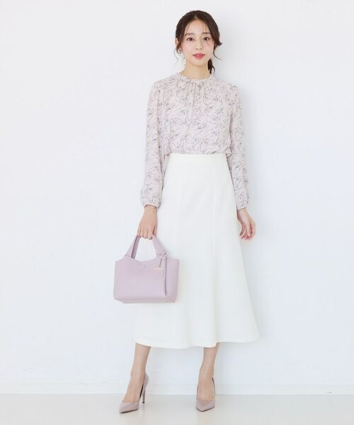 COUP DE CHANCE / クードシャンス シャツ・ブラウス | 【手洗い可／日本製／一枚着／ジャケットイン】花柄モックネックブラウス | 詳細6