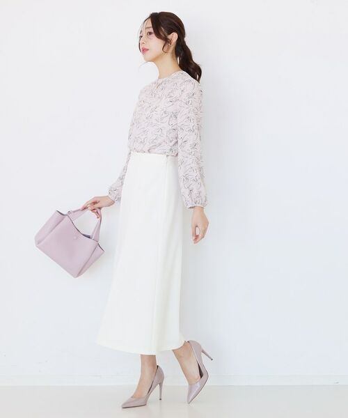 COUP DE CHANCE / クードシャンス シャツ・ブラウス | 【手洗い可／日本製／一枚着／ジャケットイン】花柄モックネックブラウス | 詳細7