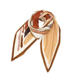 COUP DE CHANCE / クードシャンス バンダナ・スカーフ | モダンアートプリーツ／プリーツスカーフ／ジオメトリック柄／モダンスカーフ