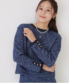 COUP DE CHANCE / クードシャンス ニット・セーター | 【洗える/セットアップ可】ツィード調ニットトップス
