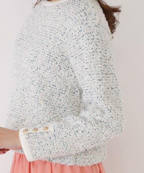 COUP DE CHANCE / クードシャンス ニット・セーター | 【洗える/セットアップ可】ツィード調ニットトップス | 詳細13