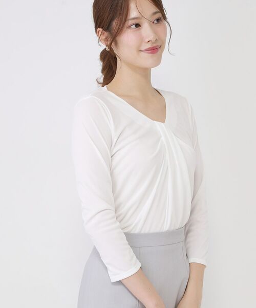 COUP DE CHANCE / クードシャンス カットソー | 【手洗い可/日本製/7分袖/ジャケットイン】しなやかな落ち感のカットソー | 詳細2