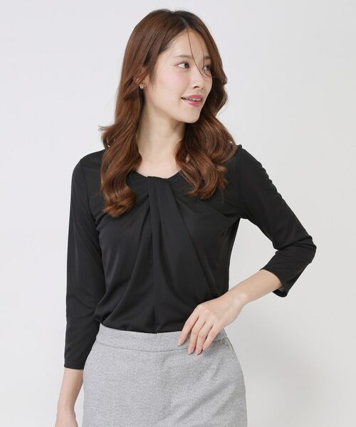 COUP DE CHANCE / クードシャンス カットソー | 【手洗い可/日本製/7分袖/ジャケットイン】しなやかな落ち感のカットソー | 詳細9