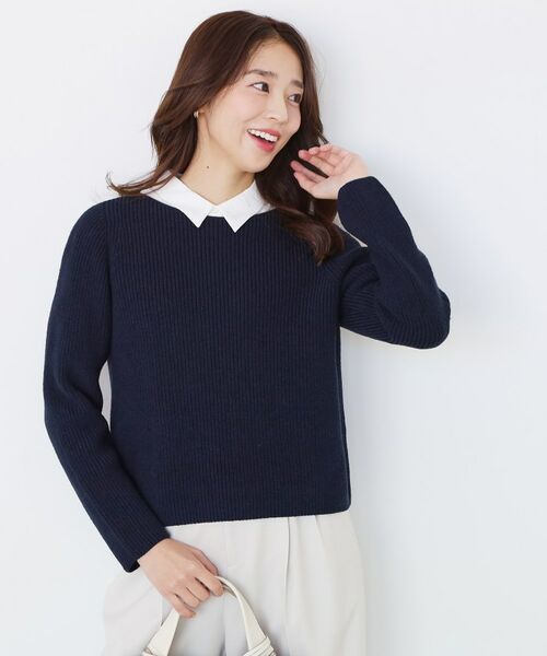 COUP DE CHANCE / クードシャンス ニット・セーター | 【手洗い可／日本製】ミドルゲージ軽やかニットトップス | 詳細1