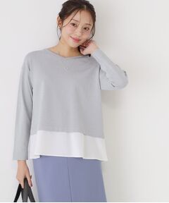 COUP DE CHANCE / クードシャンス ニット・セーター | 【洗える】レイヤード風デザインのニットトップス