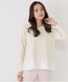 COUP DE CHANCE / クードシャンス ニット・セーター | 【洗える】レイヤード風デザインのニットトップス