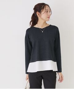 COUP DE CHANCE / クードシャンス ニット・セーター | 【洗える】レイヤード風デザインのニットトップス