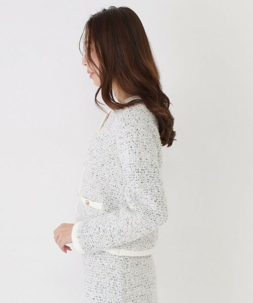 COUP DE CHANCE / クードシャンス カーディガン・ボレロ | 【洗える/セットアップ可】ツィード調ニットカーディガン | 詳細10
