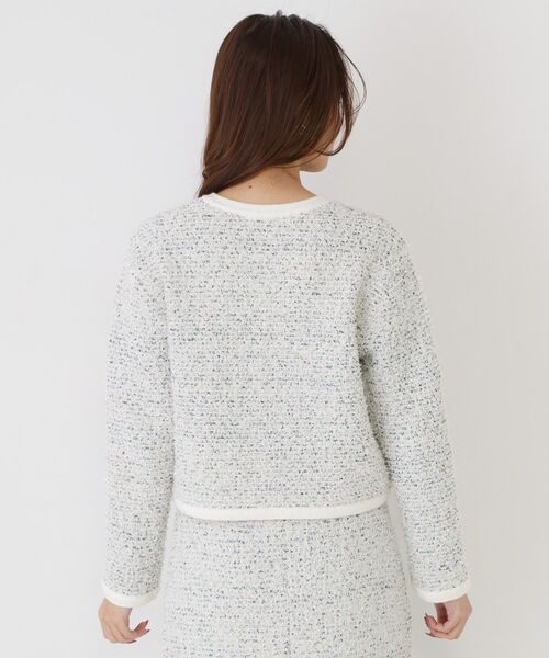 COUP DE CHANCE / クードシャンス カーディガン・ボレロ | 【洗える/セットアップ可】ツィード調ニットカーディガン | 詳細11