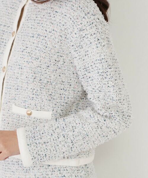 COUP DE CHANCE / クードシャンス カーディガン・ボレロ | 【洗える/セットアップ可】ツィード調ニットカーディガン | 詳細13