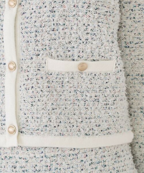 COUP DE CHANCE / クードシャンス カーディガン・ボレロ | 【洗える/セットアップ可】ツィード調ニットカーディガン | 詳細14