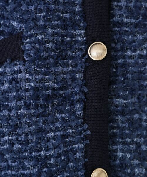 COUP DE CHANCE / クードシャンス カーディガン・ボレロ | 【洗える/セットアップ可】ツィード調ニットカーディガン | 詳細8