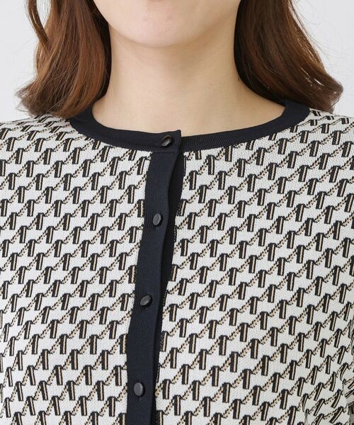 COUP DE CHANCE / クードシャンス カーディガン・ボレロ | 【手洗い可／幾何柄／無地あり】短め丈カーディガン | 詳細20