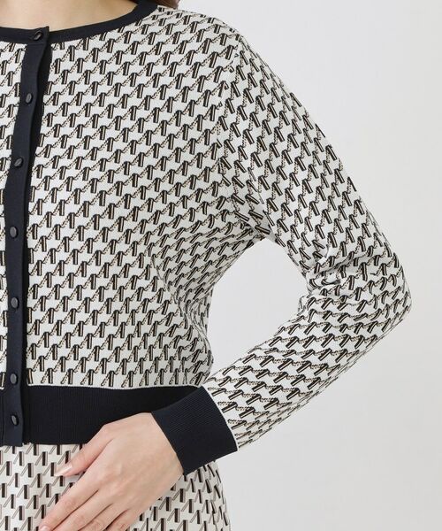 COUP DE CHANCE / クードシャンス カーディガン・ボレロ | 【手洗い可／幾何柄／無地あり】短め丈カーディガン | 詳細21