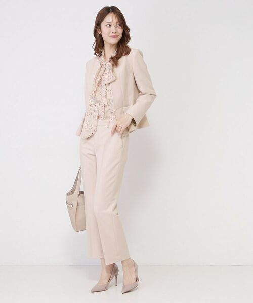 COUP DE CHANCE / クードシャンス ノーカラージャケット | 【手洗い可／日本製／スーツ可】ペプラムデザインのカラーレスジャケット | 詳細11