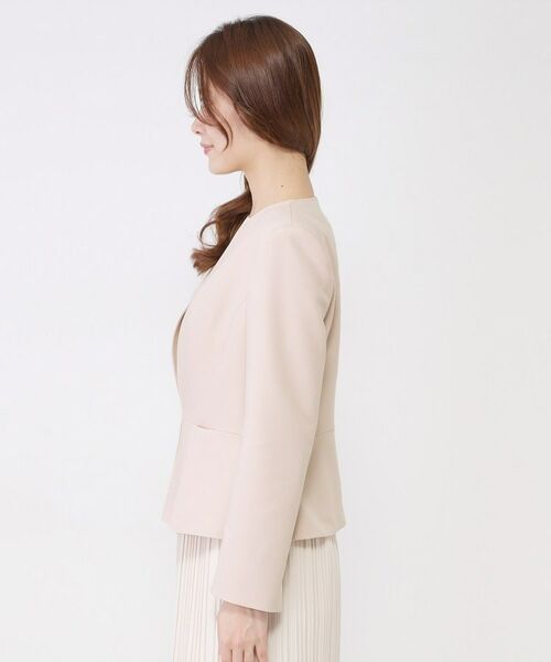 COUP DE CHANCE / クードシャンス ノーカラージャケット | 【手洗い可／日本製／スーツ可】ペプラムデザインのカラーレスジャケット | 詳細14
