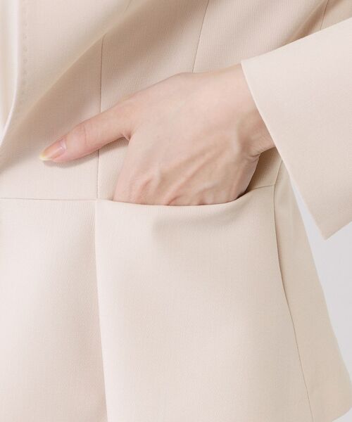 COUP DE CHANCE / クードシャンス ノーカラージャケット | 【手洗い可／日本製／スーツ可】ペプラムデザインのカラーレスジャケット | 詳細20