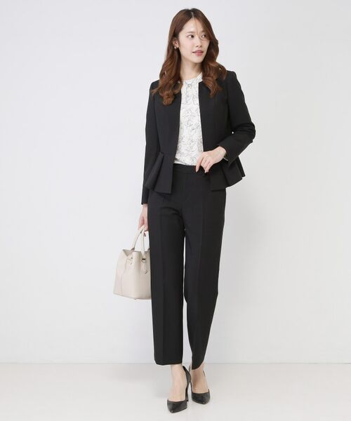 COUP DE CHANCE / クードシャンス ノーカラージャケット | 【手洗い可／日本製／スーツ可】ペプラムデザインのカラーレスジャケット | 詳細7