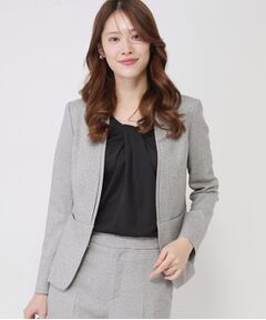 COUP DE CHANCE / クードシャンス ノーカラージャケット | 【手洗い可／日本製／スーツ可】美シルエットのカラーレスジャケット