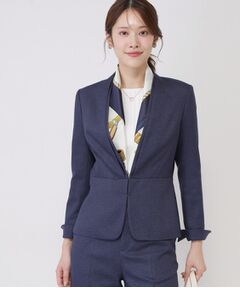 COUP DE CHANCE / クードシャンス ノーカラージャケット | 【手洗い可／日本製／スーツ可】美シルエットのカラーレスジャケット